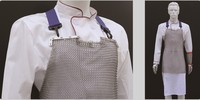 Tablier de boucher en maille d'acier inoxydable résistant aux coupures