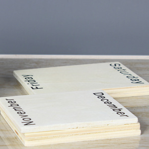 European Pastoral Wooden Creative Living Room Desktop Study Store bar Counter Ornament <strong>Perpetual</strong> <strong>Calendar</strong> <strong>Desk</strong> <strong>Calendar</strong> - Product Image 5