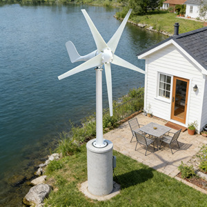 Kit de Generador de Turbina Eólica Doméstica de 400w 12v, Energía Eólica Gratuita de la Naturaleza, Mini Turbina Eólica para Uso Doméstico - Product Image 1