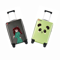 Sacs de voyage de luxe, bagages à main, housse de protection pour vélo et ordinateur portable, ensemble de 3 valises, cadeau pour filles et enfants, rotation à 360 degrés