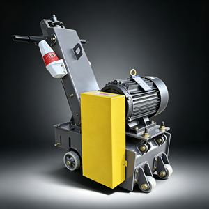 Meuleuse à béton 380V, moteur manuel 9KW, design compact jaune, machine de fraisage de sol pour la rénovation des surfaces routières - Product Image 4
