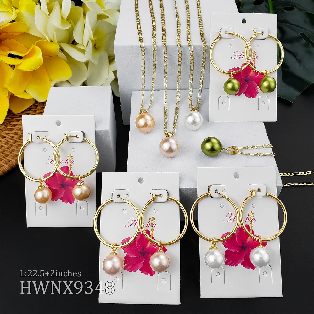 Hot Sale Hawaiian Gold 14K Jewelry Sets Fashion Partyジュエリーゴールド宝石