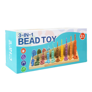 Novedades, Juguete Educativo Temprano 3 en 1 para Aprender Matemáticas, <span class=keywords><strong>Ábaco</strong></span> de Madera, Bloques de Números, Juego de Pesca, Juguetes para Niños - Product Image 6