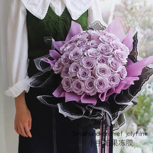 New Handkerchief Waterproof Plastic Wrapping Paper Flower Shop Fresh Flower Packaging Supplies Packaging Supplies - Product Image 5