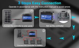 Contrôleur de charge <span class=keywords><strong>solaire</strong></span> MPPT Boost 540W 15A <span class=keywords><strong>pour</strong></span> panneaux solaires 24V 36V 48V 60V 72V, chargeur de scooter et système <span class=keywords><strong>solaire</strong></span> - Product Image 3