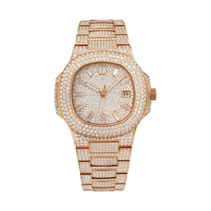 Reloj de Lujo para Hombre, Moderno, con Cristales de Moissanita VVS, Caja Cuadrada Mecánica, Estilo Hip Hop, 40mm - Product Image 2