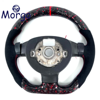 Volant en cuir et fibre de carbone forgé sur mesure avec écran LED pour VW Golf 5 Mk5 GTI Passat Touran, amélioration de l'intérieur de la voiture