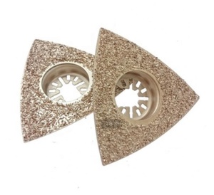 Hoja de sierra Triangular de aleación dorada, 83x83x83mm - Product Image 1