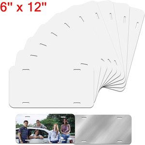 <span class=keywords><strong>Targa</strong></span> in bianco personalizzata 6 per 12 con <span class=keywords><strong>targa</strong></span> in bianco a sublimazione all'ingrosso - Product Image 4
