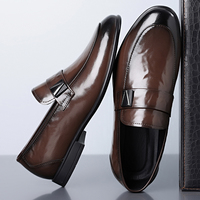 Mocassins à lacets formels pour affaires en cuir véritable et cuir collé, doublure en maille, amorti, anti-odeur, intemporel