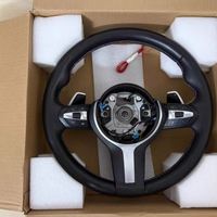 Volant en cuir de style rond classique pour BMW F30 M3 M5 F10 F11 F12 F20 F22 F30 F31 F32 F36 F40 F80 F90 E90 E91 E70
