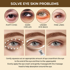 Oem Vegan Tube d'Applicateur de Crème pour les Yeux <span class=keywords><strong>Anti</strong></span>-poches Enlèvement des Poches <span class=keywords><strong>Anti</strong></span>-âge Caféine Crème Sous les Yeux Avec Applicateur de Massage - Product Image 6