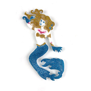 Moules de coulée en résine faits à la main pour bricolage ornements décoratifs Ins Style Silicone bricolage sirène sous-verre moule 7271 - Product Image 4