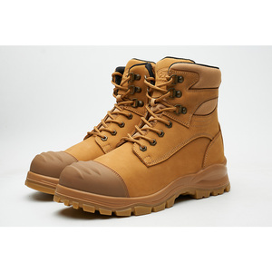 L621-4 High Quality Wheat Nubuck Leather <strong>Zip</strong> <strong>up</strong> <strong>Work</strong> <strong>Boots</strong>, Composite Toe <strong>Zip</strong> Sided Safety <strong>Boots</strong>,lace <strong>up</strong> Ankle Safety <strong>Boot</strong> - Product Image 6