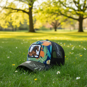 Cappello Trucker Bonnie a 6 Pannelli con Rete e Ricamo a Forma di Cavallo, Unisex, Casual, Primavera-Estate - Product Image 2