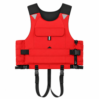 Gilet de flottabilité en néoprène 120-150N pour activités commerciales de rafting en eaux vives, avec patchs réfléchissants pour kayak et canyoning