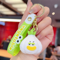 Divertidos Llaveros de PVC y Silicona con Forma de Frutas, Juguetes Creativos al por Mayor, Llaveros de PVC con Forma de Frutas y Verduras, Proveedor de Juguetes para Niños en China
