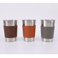 Gobelet de camping en acier inoxydable BST pour l'extérieur, tasse à bière, verres à shot personnalisés, écologiques, réutilisables, portables
