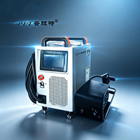 Machine de soudage au laser à fibre continue portative, mini, refroidie par air, durable, PAT-1500, avec alimentateur de fil léger pour l'acier au carbone