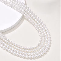 Collier de perles en gros pour jeunes femmes, perles d'aquaculture de petite taille, extrêmement brillantes et impeccables