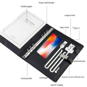Libreta con Cargador USB Inteligente de Doble Puerto, Libreta con Batería Integrada para Negocios, Libreta Personalizada para Ferias Comerciales, Libreta Promocional con Caja de Regalo - Product Image 2