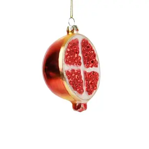 Weihnachts dekoration Glas gemalt Obst und Gemüse Serie Modellierung kreative kleine hängende Ornamente