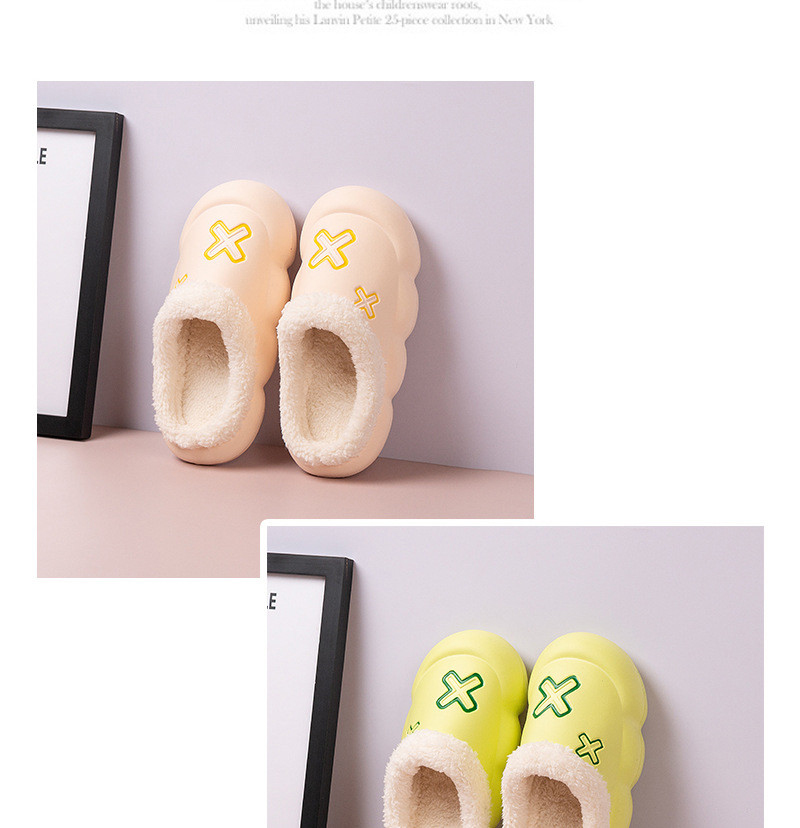 Custom Fluffy Fur Home Slides Flat Warm Slippers House Slippers Unisex Cotton Shoes