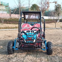 Karting pour enfants transfrontalier 168CC, moto tout-terrain 2 places à essence, quad de plage à quatre roues