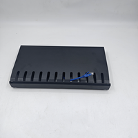 Panneau de gestion de câbles métallique horizontal de 19 pouces avec boîte de rangement, organisateur de câbles à 12 fentes pour montage en rack
