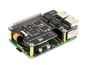 Adaptador Waveshare PCIe a 2.5G ETH de 2 Canales para Raspberry Pi 5, Compatible con Raspberry Pi OS / Ubuntu / OpenWrt, Doble RTL8125 K464 - Product Image 4