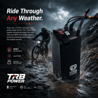 Batterie au lithium TRB 72V 80V 84V 88V 45Ah compatible avec les motos électriques Surron Light Bee, Ultra Bee et Storm Bee.