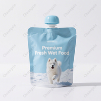 Poches liquides debout réutilisables, organiques, rechargeables, à presser pour le stockage de yaourt, de purée de fruits, de nourriture pour bébés et animaux de compagnie, avec bec verseur