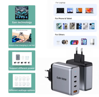 Chargeur 100W multi-ports USB-C PD, chargeur rapide GaN 100W 70W 20W pour iPhone, ordinateur portable, MacBook Pro