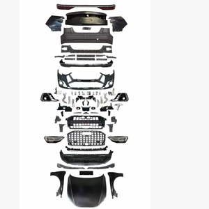Neues A8 D4 Karosserie-Kit Upgrade 22 D5PA <span class=keywords><strong>Horch</strong></span>-Stil Ohne Schnitte Vordere/Hintere Stoßstange Grills & Seitenschweller für Audi A8 1-17 - Product Image 6