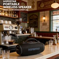 HOPESTAR A90 Haut-parleur sans fil haute puissance pour extérieur A90PRO Système audio karaoké avec caisson de basses 700W Boîtier en plastique