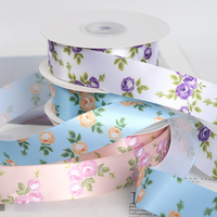 Cinta de doble cara con estampado de flores de estilo chino para embalaje de regalo
