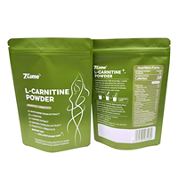 Sachet d'emballage alimentaire refermable à fermeture éclair, imprimé en héliogravure, mat, recyclable, pour suppléments, poudre de L-Carnitine