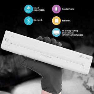 เครื่องพิมพ์ลายสักแบบพกพาไร้สาย สแตนเลสสตีล สำหรับถ่ายโอนลายสักลงบนผิว - Product Image 3