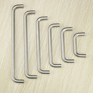 Stainless Steel U Shaped Cabinet Handles Bar Minimalist Design Antirust Brushed Surface For Drawer Wardrobe Door - Product Image 1