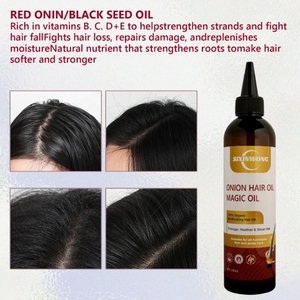 Olio per Capelli alla Cipolla con Olio di Semi Neri e Vitamine <span class=keywords><strong>B</strong></span> C D E, Nutriente, Idratante e Lisciante per Capelli Secchi e Danneggiati, Vendita all'Ingrosso - Product Image 4