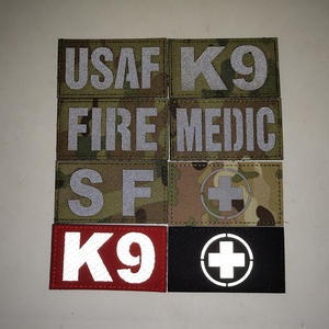 <span class=keywords><strong>USAF</strong></span>レターブラック反射迷彩カラー服装飾パッチフックとループアップリケバッグ & パーカー用 - Product Image 2