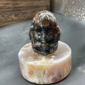 Ganesha Tallado en Cristal de Amatista de 4cm, Artesanía en Piedras Preciosas Naturales, Regalos de Cristal Curativo, Regalos de Navidad - Product Image 3