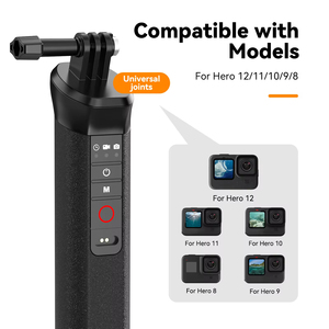 Telesin nổi Bar Selfie Stick không thấm nước Selfie Stick với dây đeo tay không dây điều khiển từ xa cho <span class=keywords><strong>Gopro</strong></span> <span class=keywords><strong>Hero</strong></span> 9 10 11 12 - Product Image 4