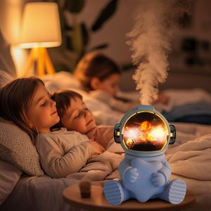 Humidificateur portable en plastique Astronaute, alimenté par USB, mini veilleuse LED, silencieux (<36dB), manuel, 0,5L, pour chambre/bureau, amusant et fonctionnel - Product Image 3