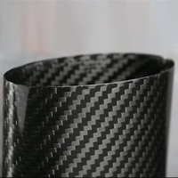 Usine OEM ODM tube en fibre de carbone 3k sergé armure porte-stylo en fibre de carbone tasse