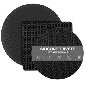 Posavasos de Silicona Resistente al Calor, Cuadrado, para Platos, Mesa de Comedor, Soporte para Platos Calientes, Esencial para la Cocina, Hogar, Bodas, Servicio de Alimentos - Product Image 1