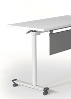Table longue mobile en métal au design moderne et simple, personnalisable, pliable, pour l'école, le bureau ou les conférences