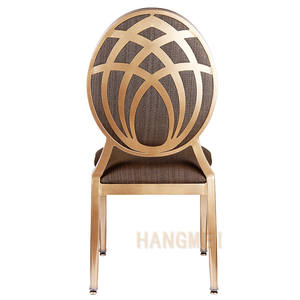 SILLA DE BODA louis con marco de metal marrón de lujo, venta al por mayor - Product Image 5