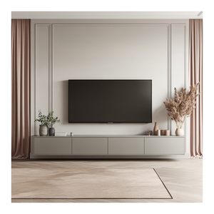 ACE Support de téléviseur moderne Ensemble de tables basses Meuble mural de salon Meuble <span class=keywords><strong>TV</strong></span> moderne en bois massif - Product Image 1