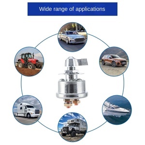 สวิตช์ตัดการเชื่อมต่อแบตเตอรี่หลักตัวแยกตัดแบตเตอรี่สวิตช์ฆ่าพร้อมแผ่นปิดหน้าสำหรับรถยนต์ยานพาหนะ RV Marine - Product Image 3